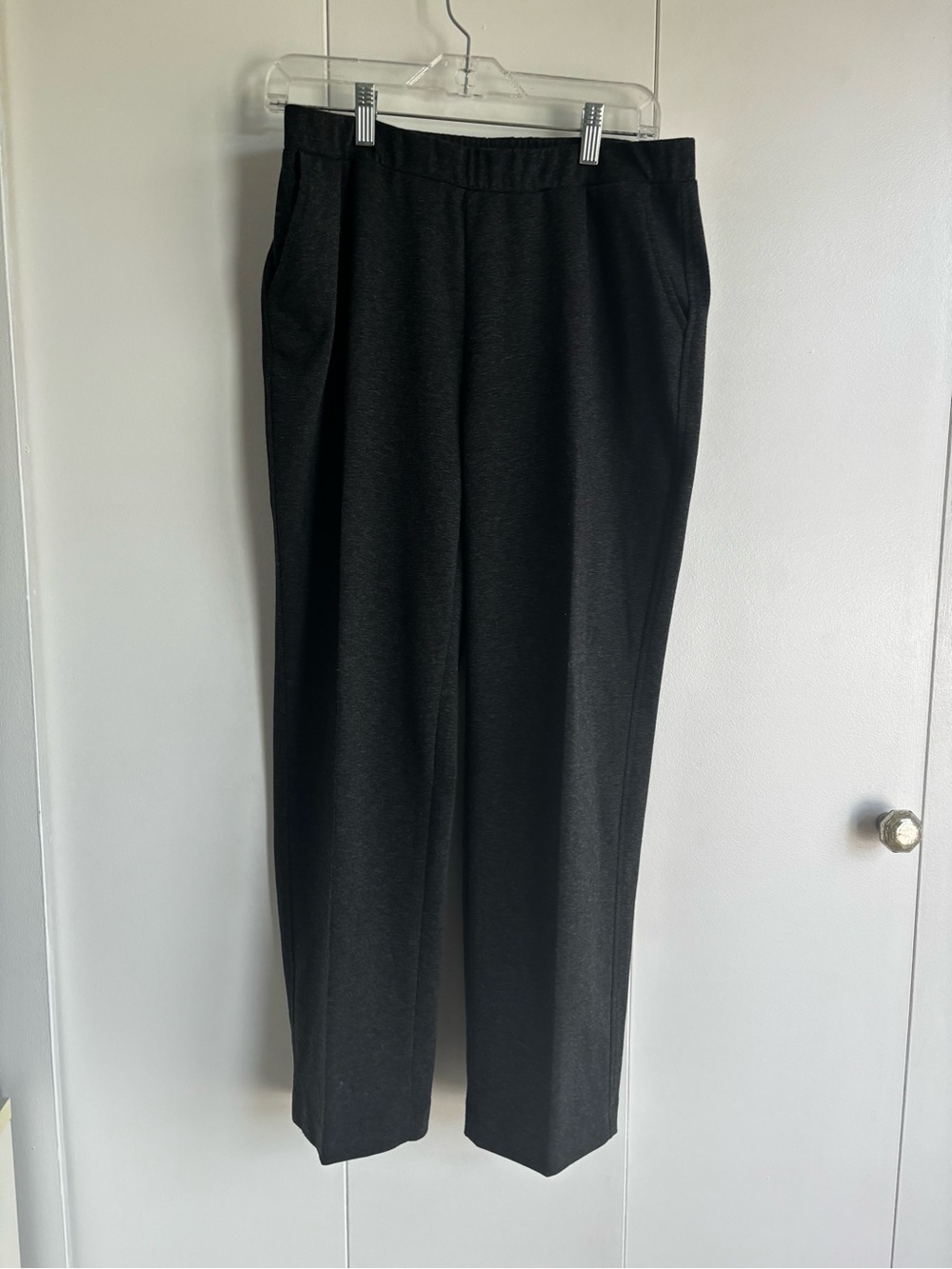 Alia Black Straight-Leg Dress Pants
